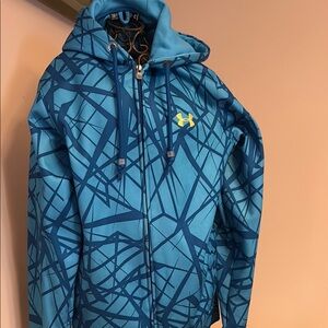 Under Armour Blue Raincoat Lightweight Water-Resistant